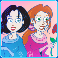 Rosered and Snow White in